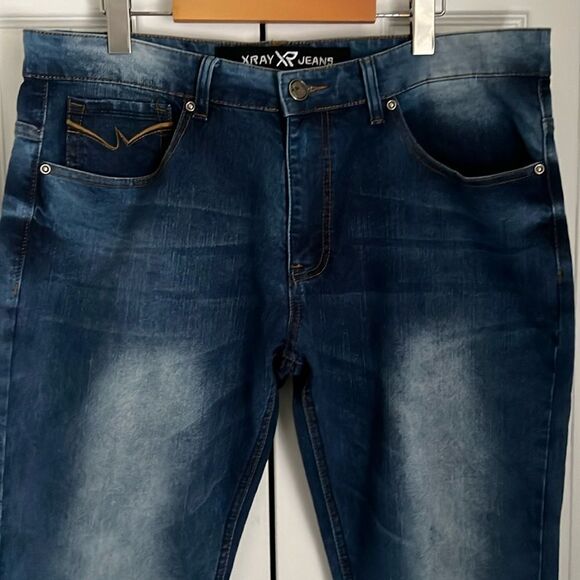 Men’s Xray‎ Blue Straight Leg Jeans Size 36 - Picture 2 of 11